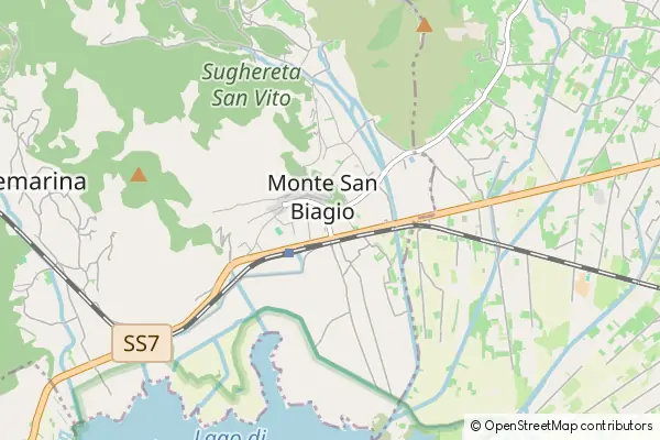 Mapa Monte San Biagio