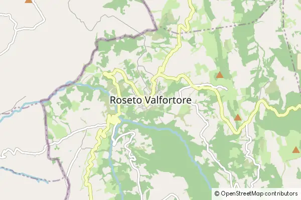 Mapa Roseto Valfortore