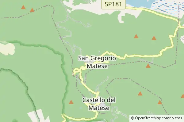 Mapa San Gregorio Matese