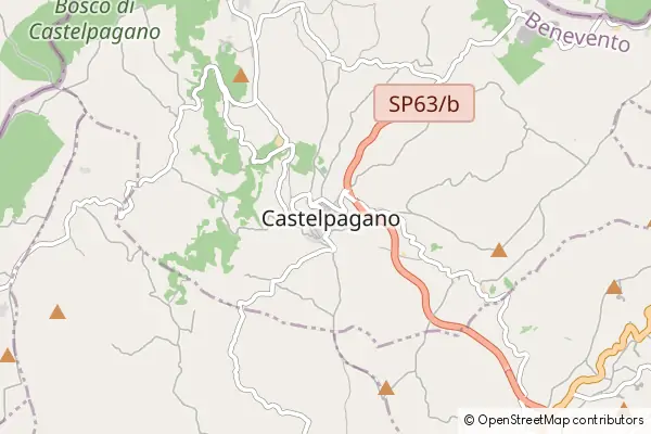 Mapa Castelpagano