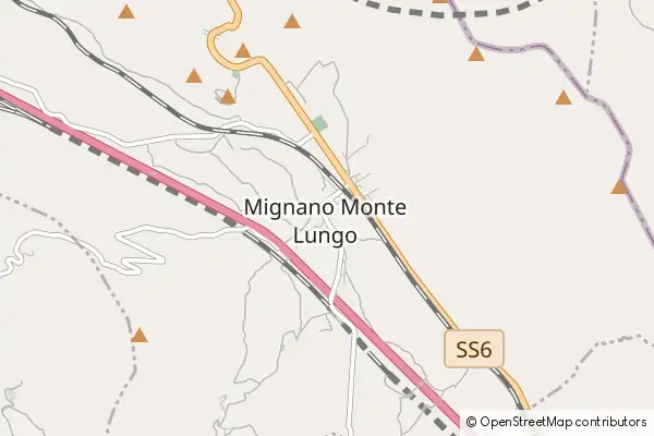 Mapa Mignano Monte Lungo