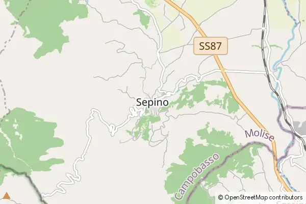 Mapa Sepino