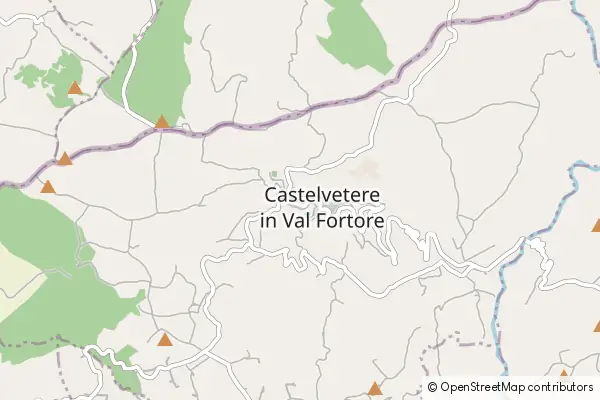 Mapa Castelvetere in Val Fortore