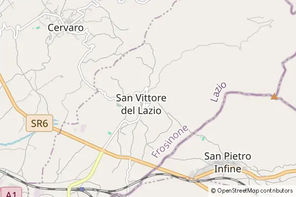 Mapa San Vittore del Lazio