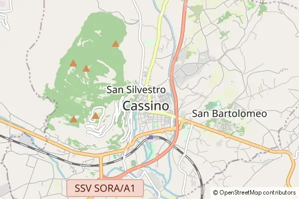 Mapa Cassino