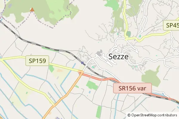 Mapa Sezze Scalo