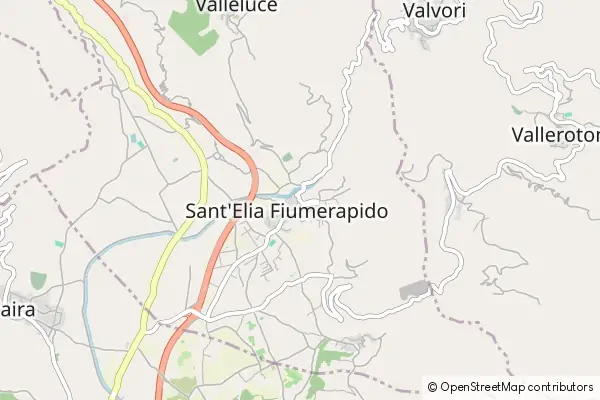 Mapa Sant'Elia Fiumerapido