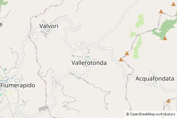 Mapa Vallerotonda