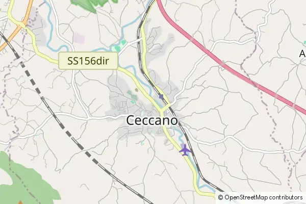 Mapa Ceccano