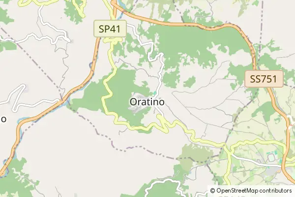 Mapa Oratino