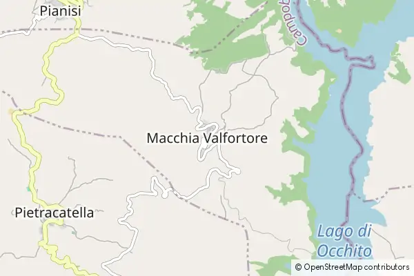 Mapa Macchia Valfortore