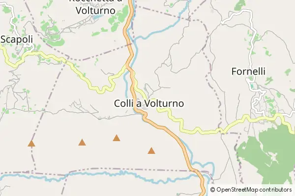 Mapa Colli a Volturno