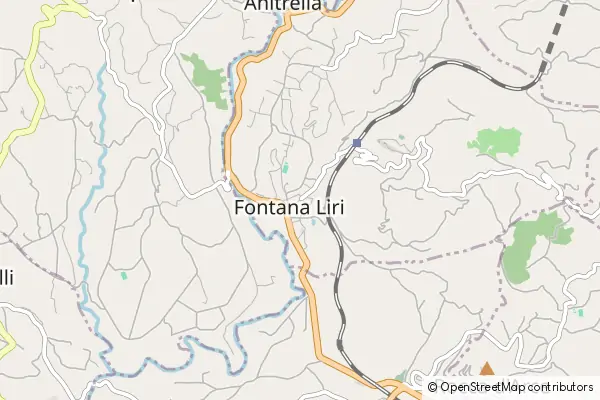 Mapa Fontana Liri