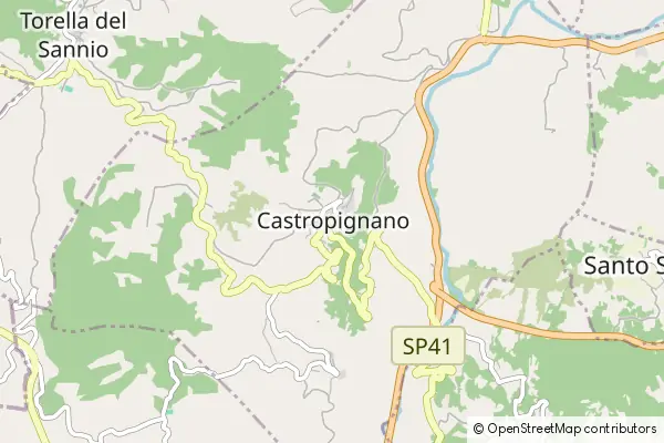 Mapa Castropignano