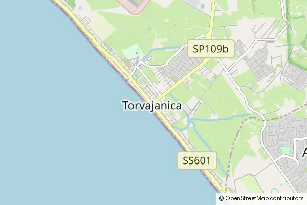 Mapa Torvaianica