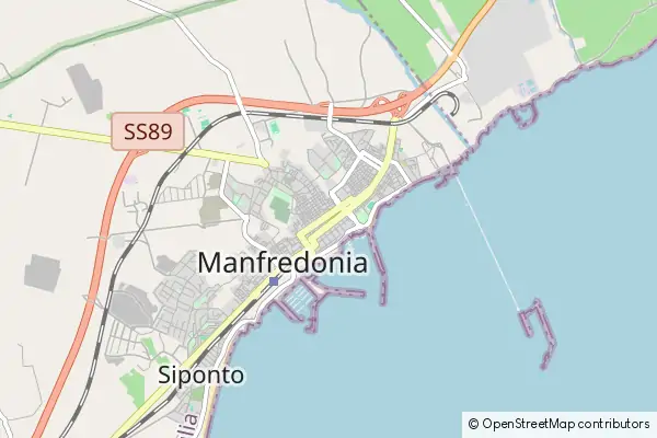 Mapa Manfredonia