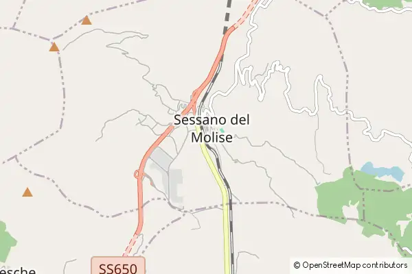 Mapa Sessano del Molise