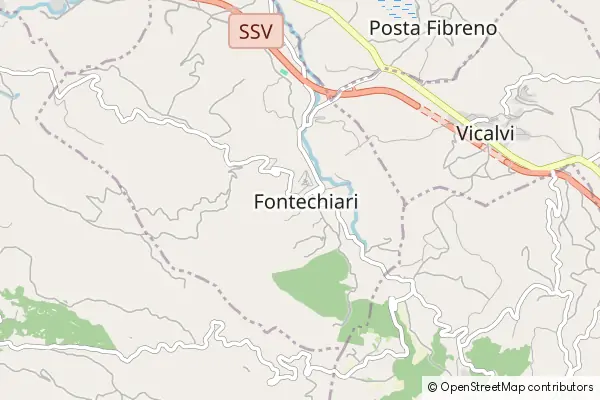 Mapa Fontechiari