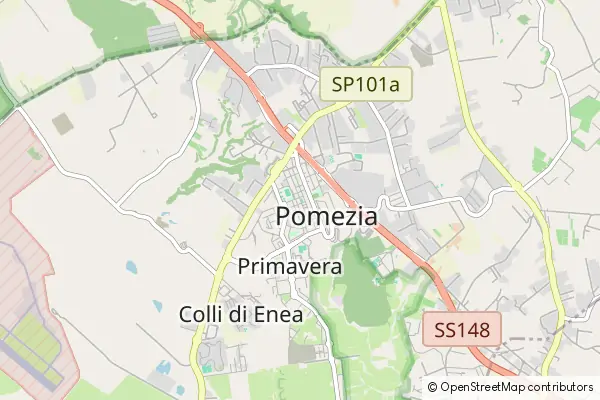 Mapa Pomezia