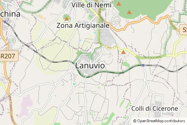 Mapa Lanuvio