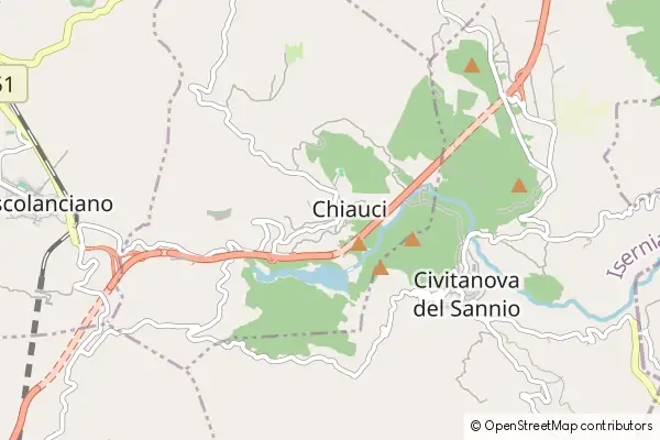 Mapa Chiauci