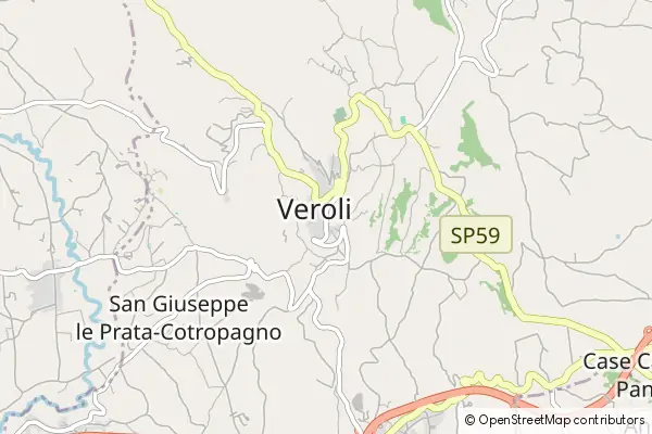 Mapa Veroli