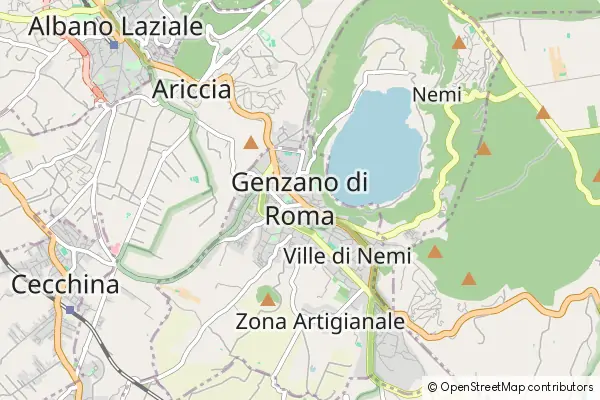 Mapa Genzano di Roma