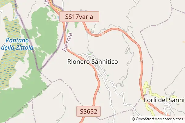 Mapa Rionero Sannitico