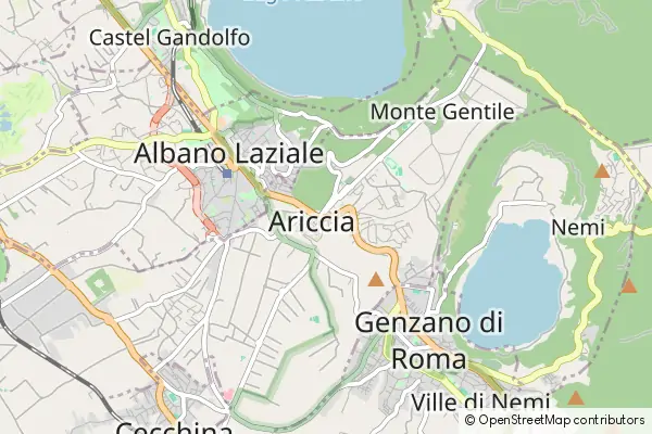 Mapa Ariccia