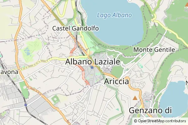 Mapa Albano Laziale