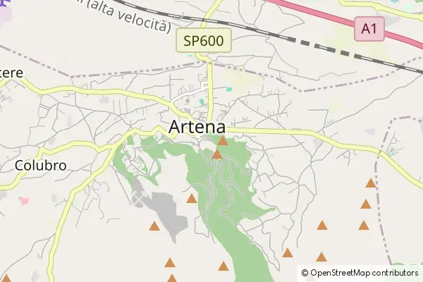 Mapa Artena