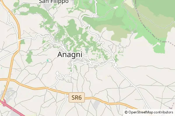 Mapa Anagni