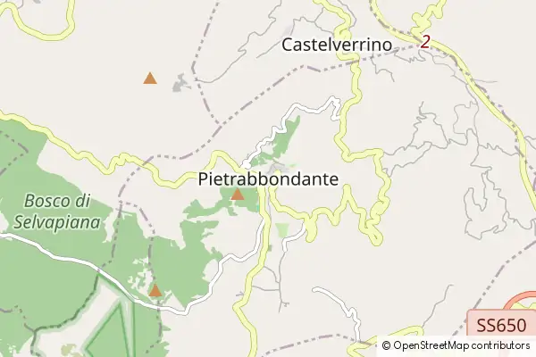 Mapa Pietrabbondante