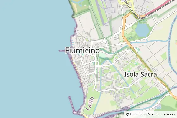 Mapa Fiumicino