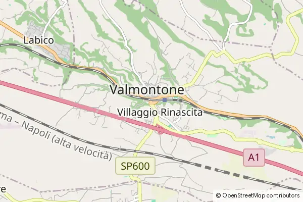 Mapa Valmontone