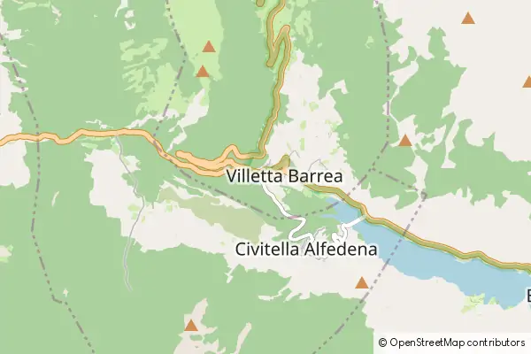 Mapa Villetta Barrea