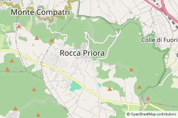 Mapa Rocca Priora