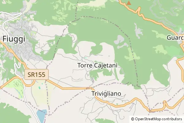 Mapa Torre Cajetani