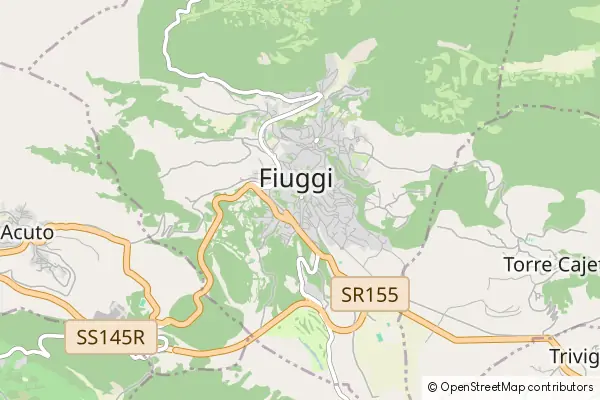 Mapa Fiuggi