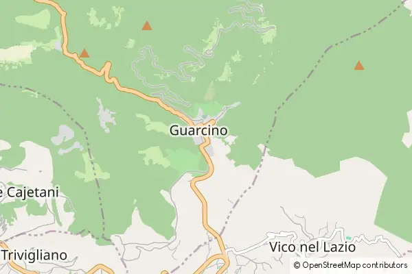 Mapa Guarcino