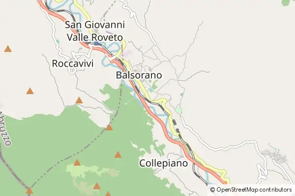 Mapa Balsorano