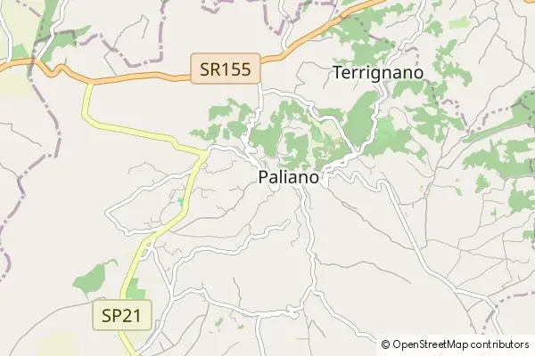 Mapa Paliano