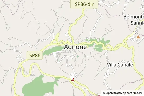 Mapa Agnone