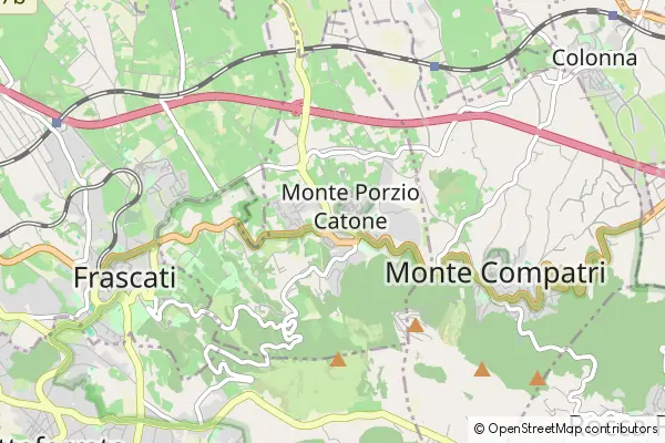 Mapa Monte Porzio Catone