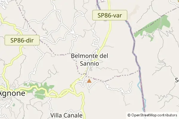 Mapa Belmonte del Sannio