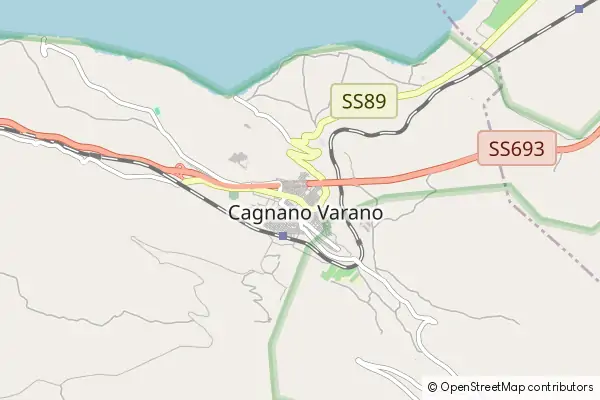 Mapa Cagnano Varano