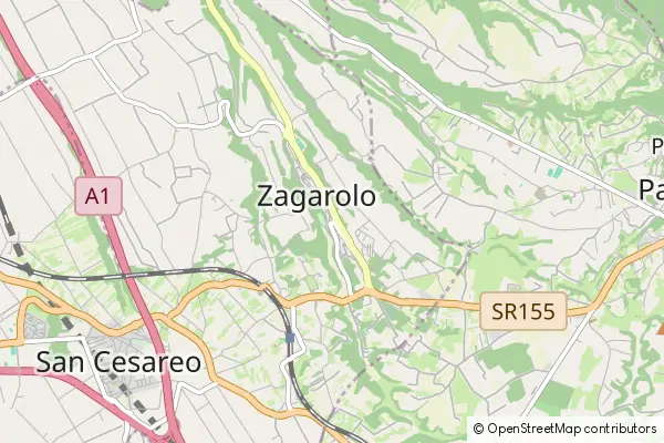 Mapa Zagarolo