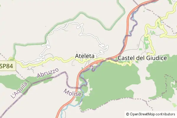 Mapa Ateleta