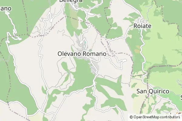 Mapa Olevano Romano