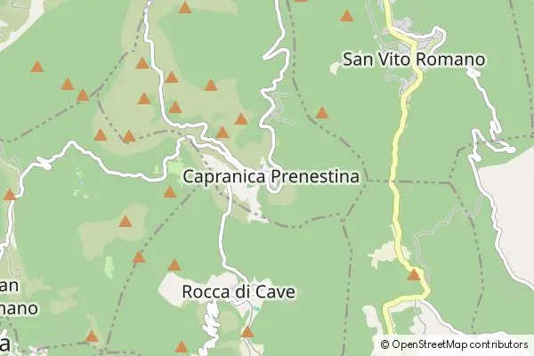 Mapa Capranica Prenestina